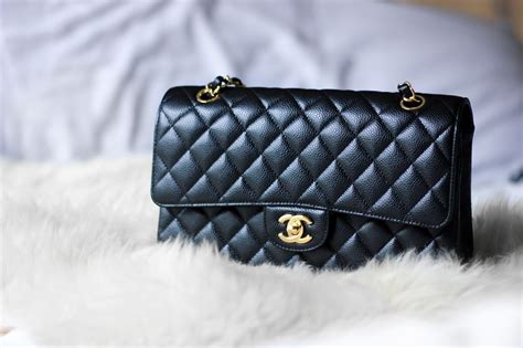 chanel classic black medium|chanel classic flap medium caviar.